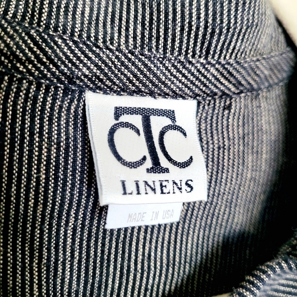 CTC Linens Linen Lagenlook Buttondown Top - Picture 5 of 6